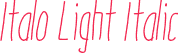 Italo Light Italic